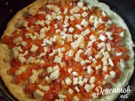 Пицца С Плавленным Сыром Фото Рецепт